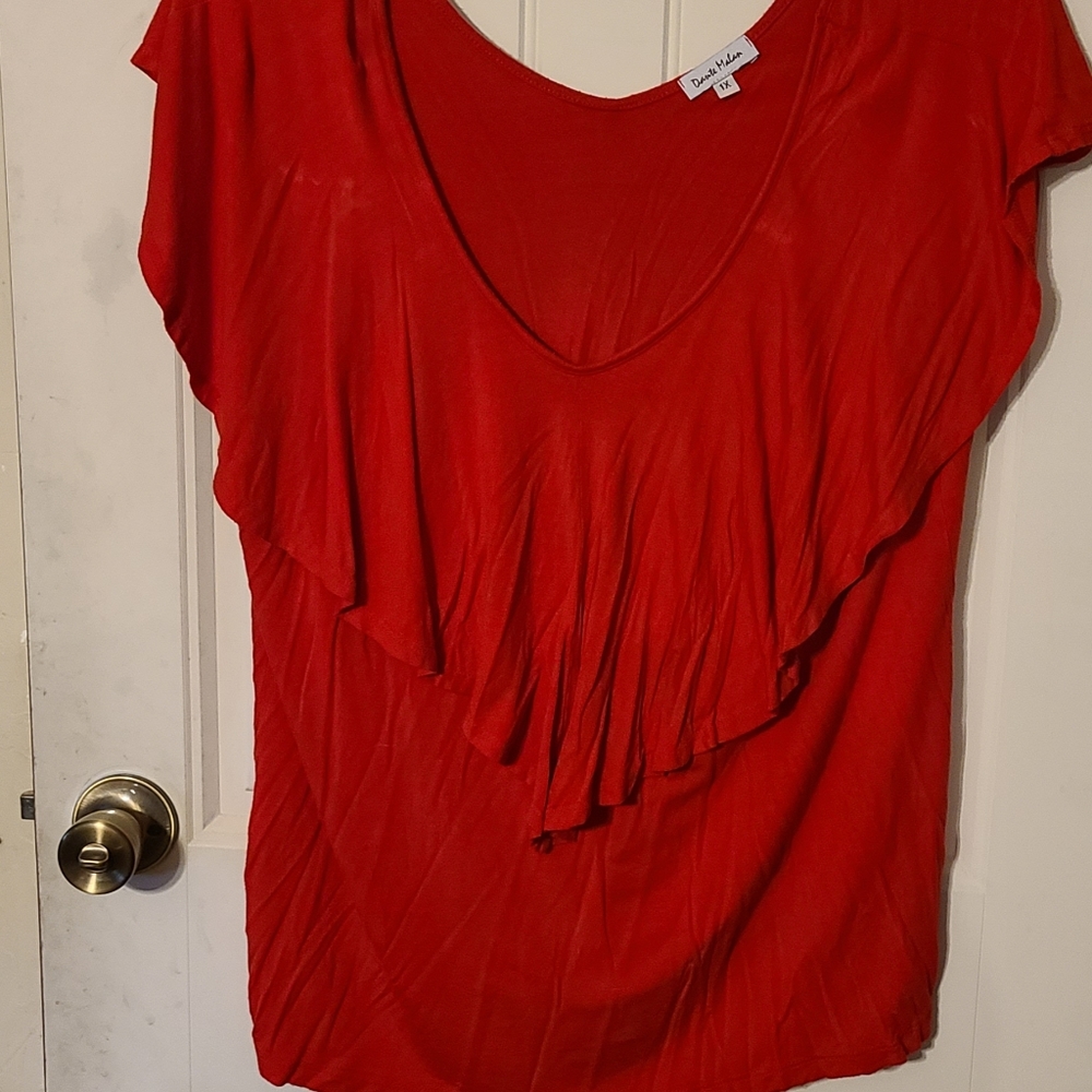 Red women's top